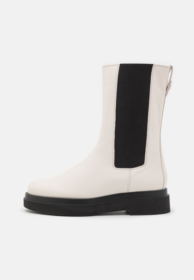 Bottes Plateforme Gabor | Blanc/noir Exclusif